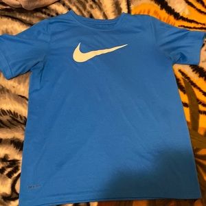 Blue nike shirt